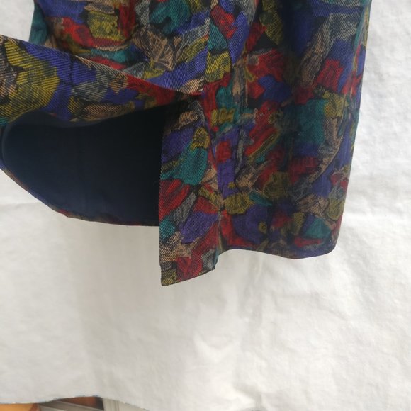 Pure wool duster Trench dress, 100%Wool Belted Dress with lining & pocket Medium - Picture 6 of 11